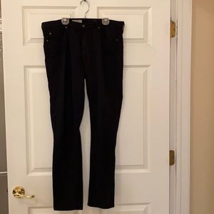 AG Prima Mid-Rise Black Cigarette Jeans